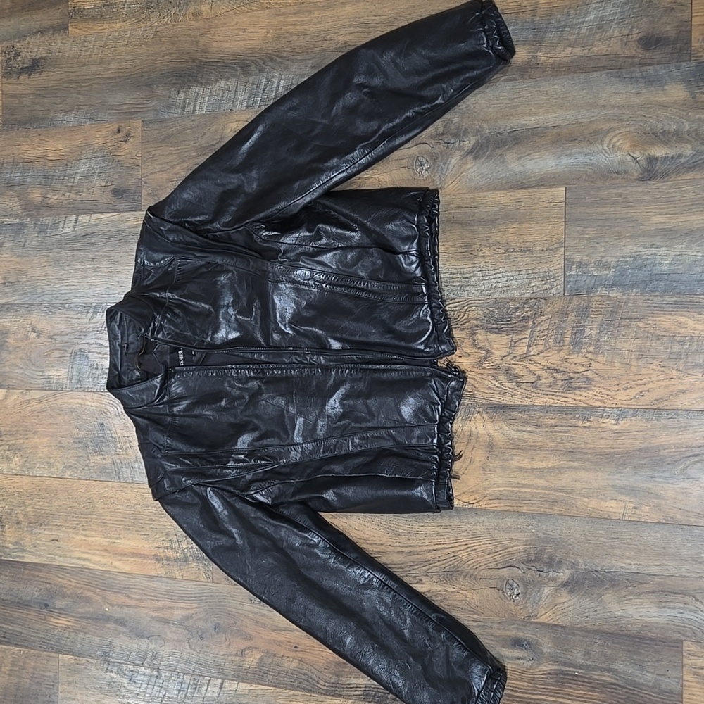 Vintage Casablanca Leather Bomber Jacket